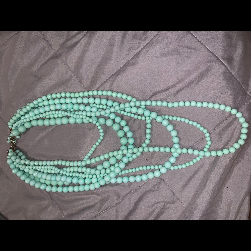 Mint bead necklace